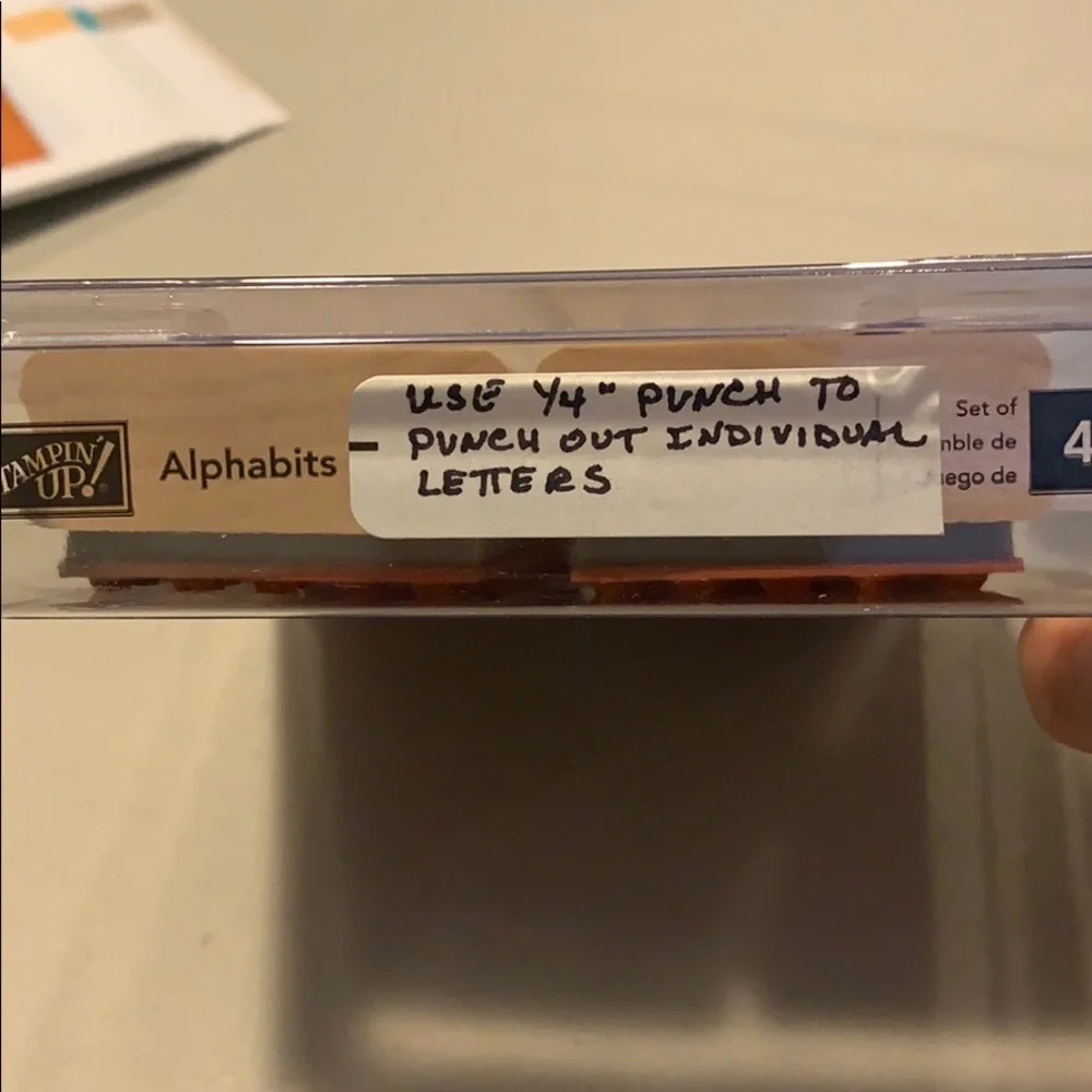 🎭 3/$25 - Stampin Up! Alphabits stamp set